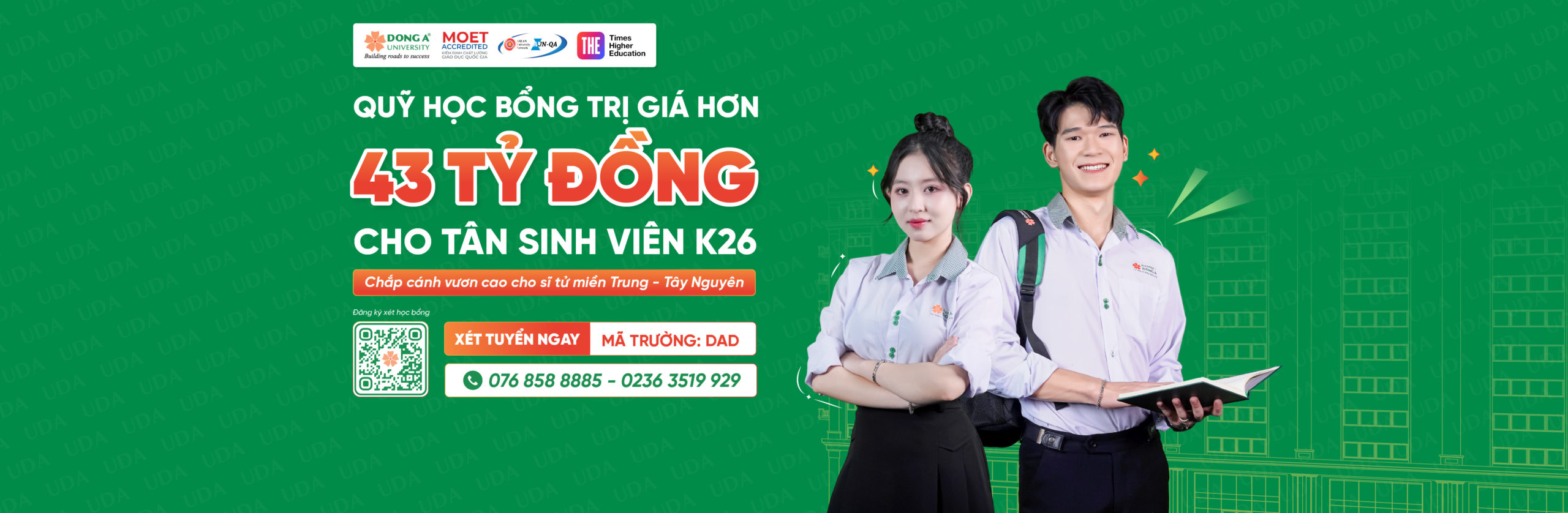 học bổng đại học đông á 2026